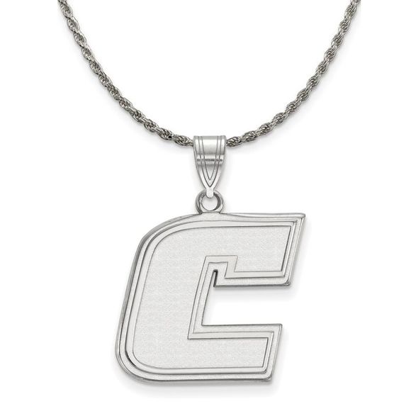 Sterling Silver U of Tenn at Chattanooga LG Initial C...